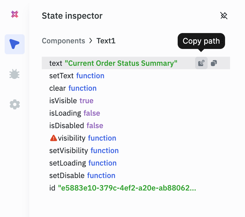 App Builder: Properties Panel