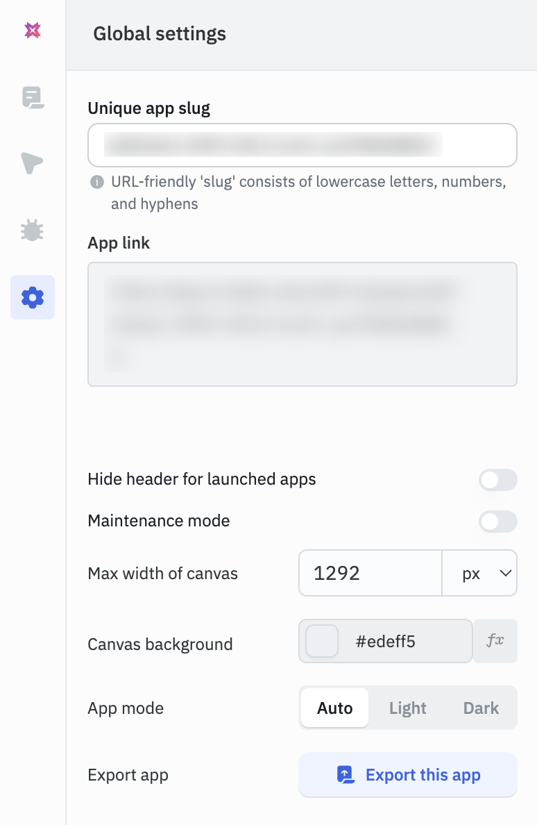 App Builder: Canvas
