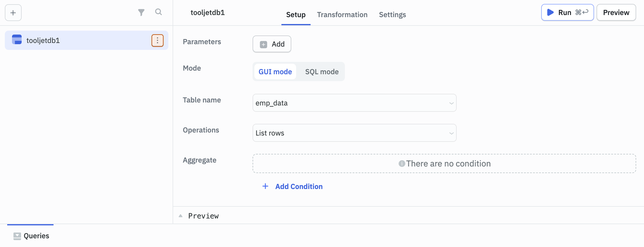 App Builder: Create queries