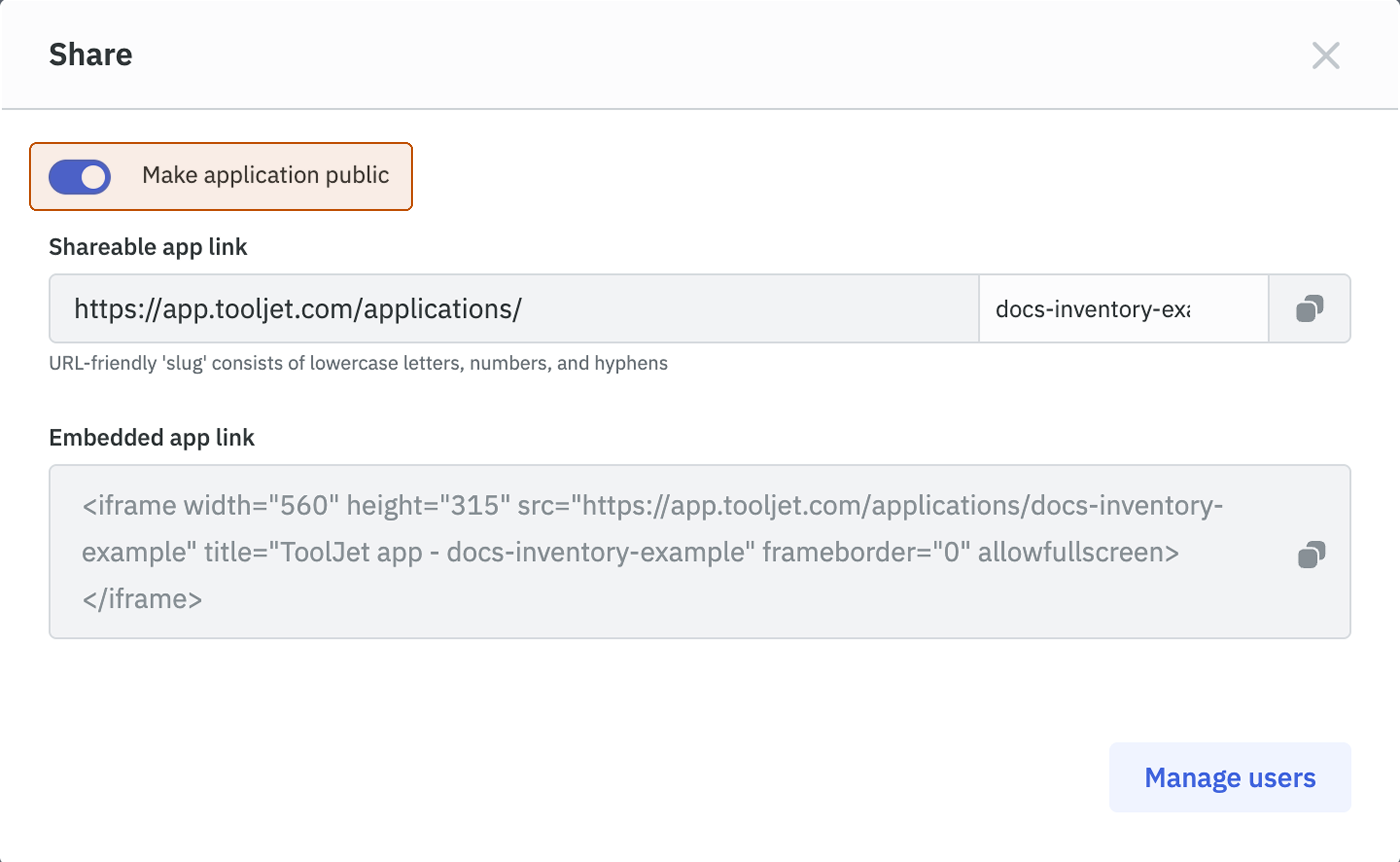 Make Application Public