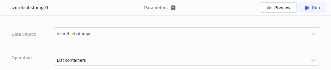 Azure blob: list container operation