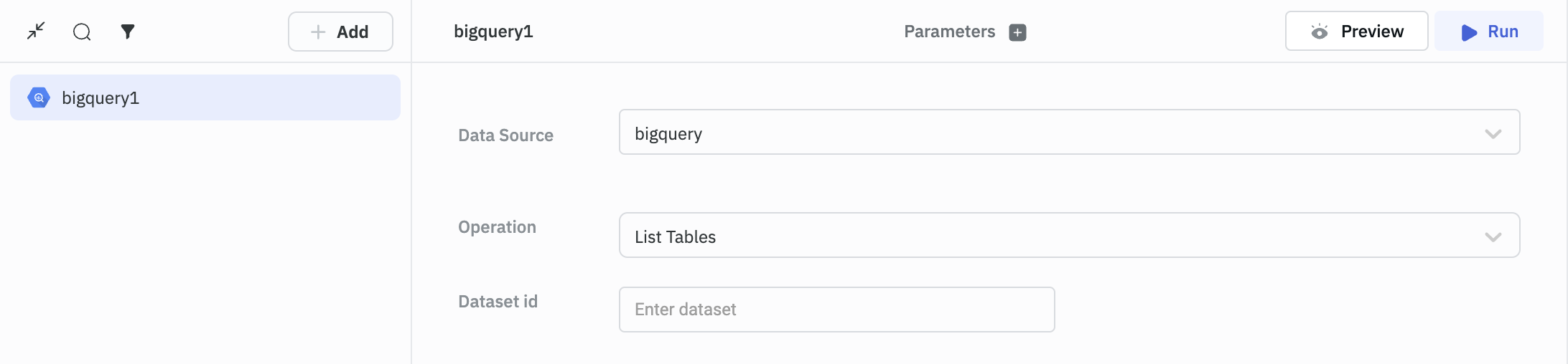 BQ list tables