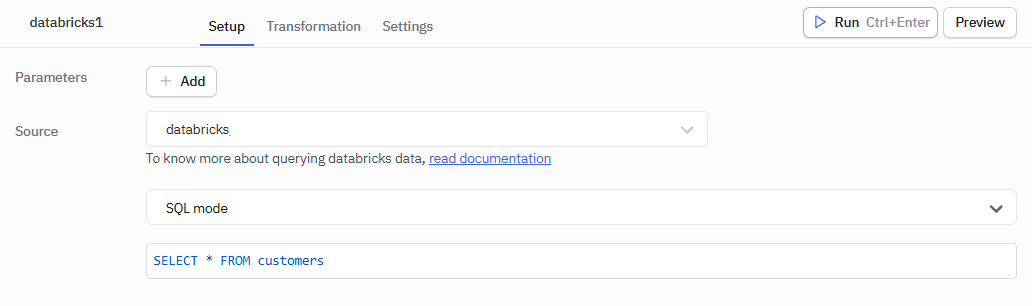 Databricks: Read Data Query