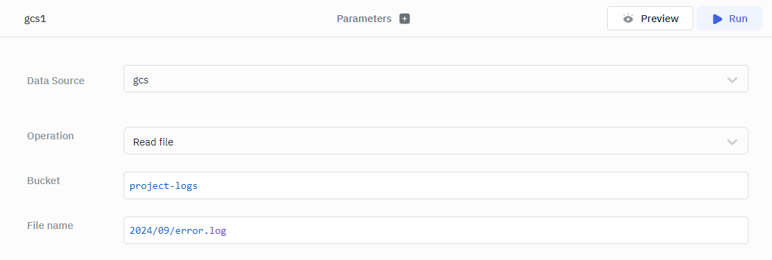 gcs query