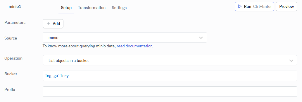 minIo list objects in a bucket