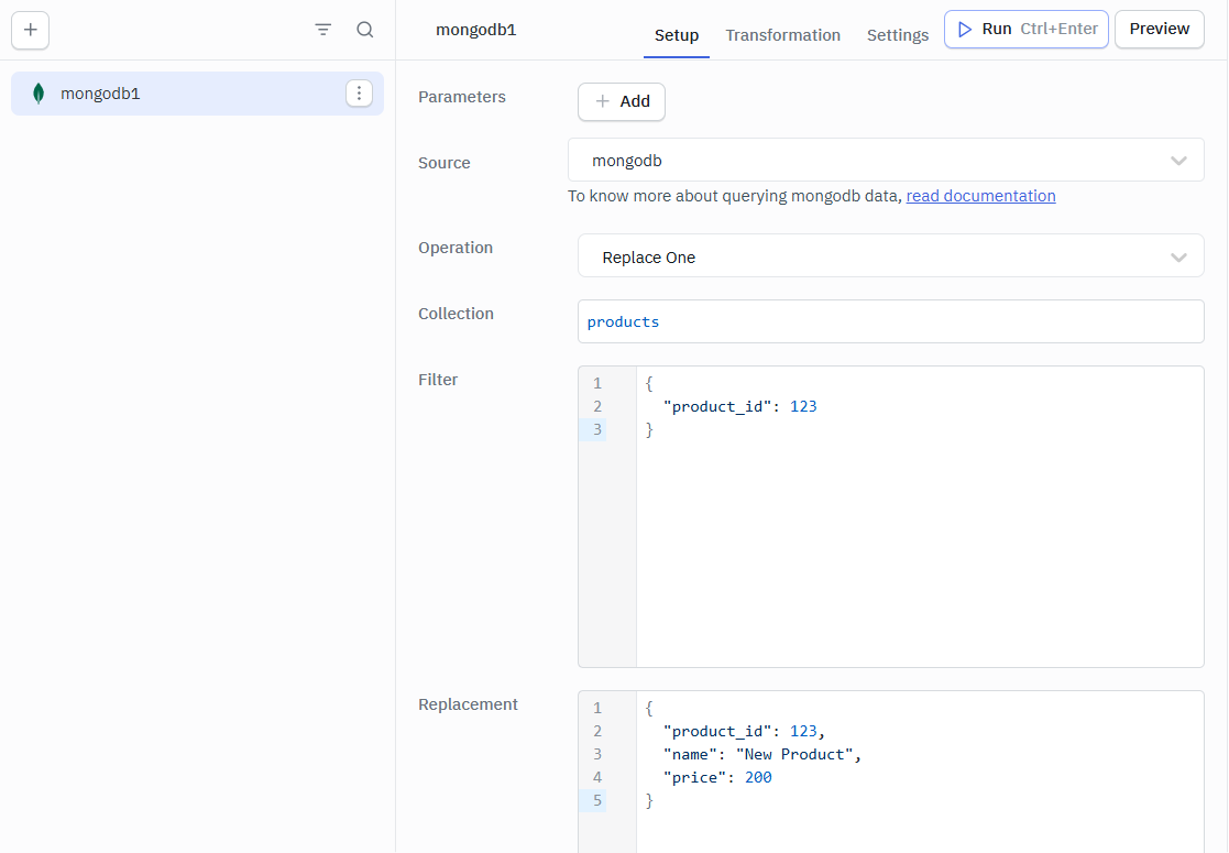 ToolJet - Mongo DB Find One