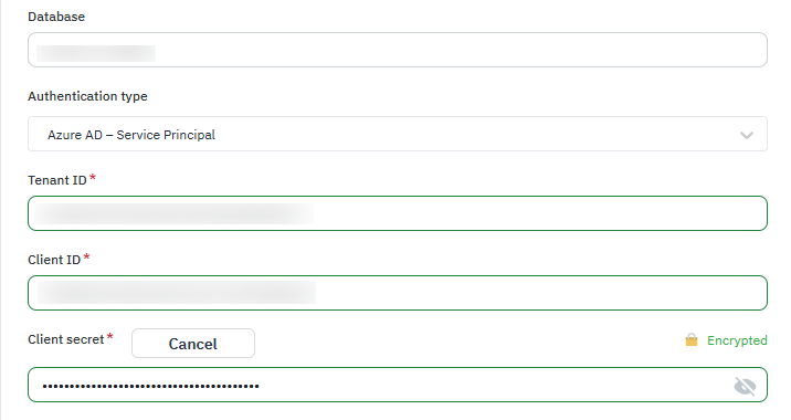 MSsql Auth type connection