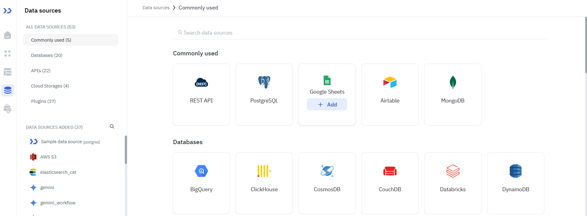 Overview of Data Sources