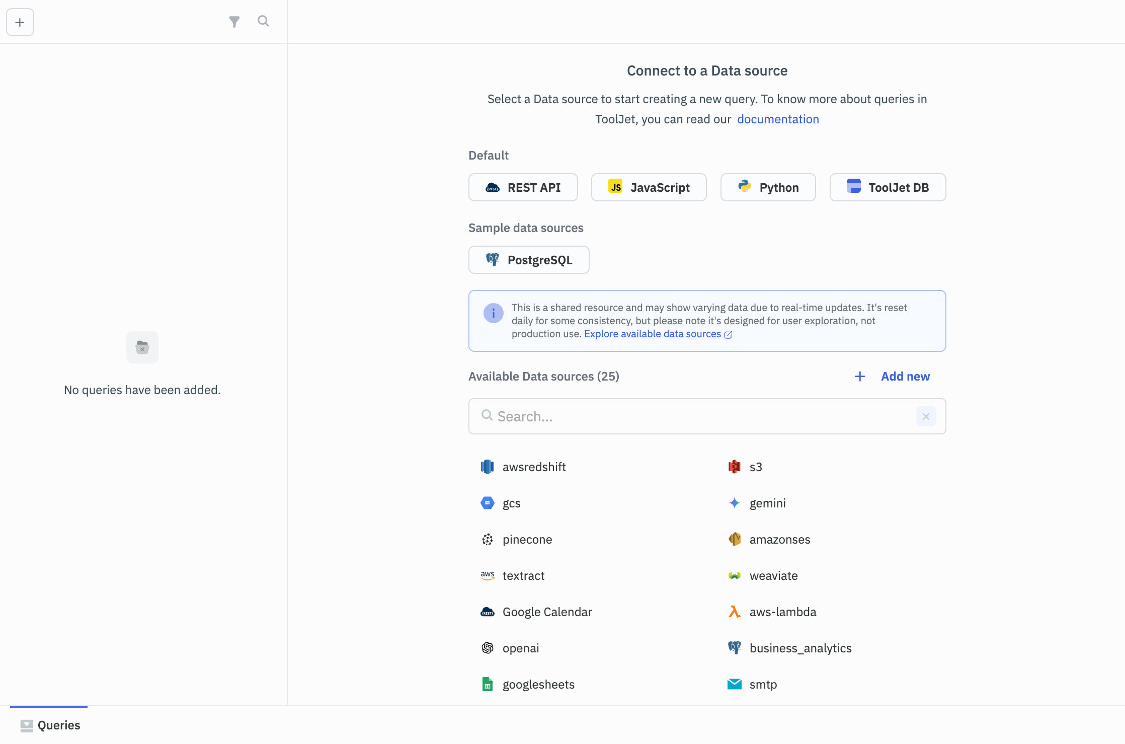 Overview of Data Sources
