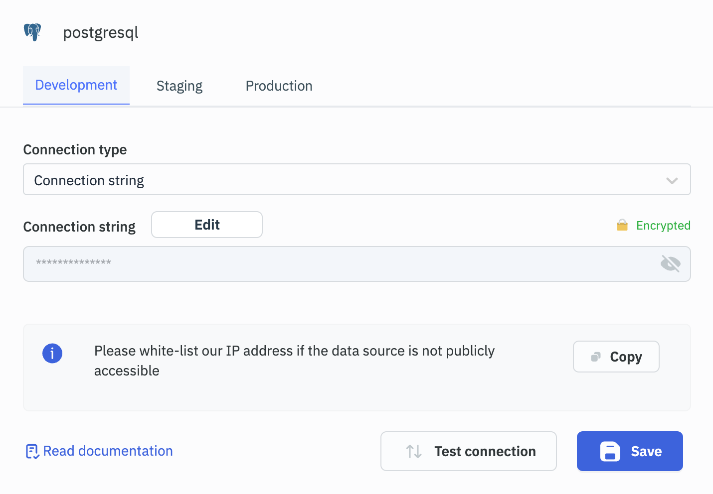 PG connection string