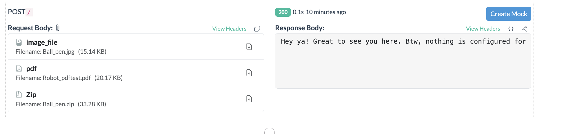 REST api- processing form data 