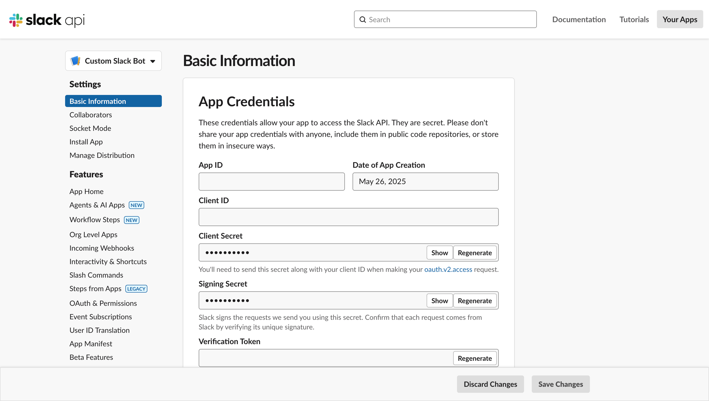 Slack datasource: ToolJet
