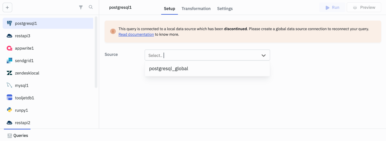 Reconnect Query with Data Source