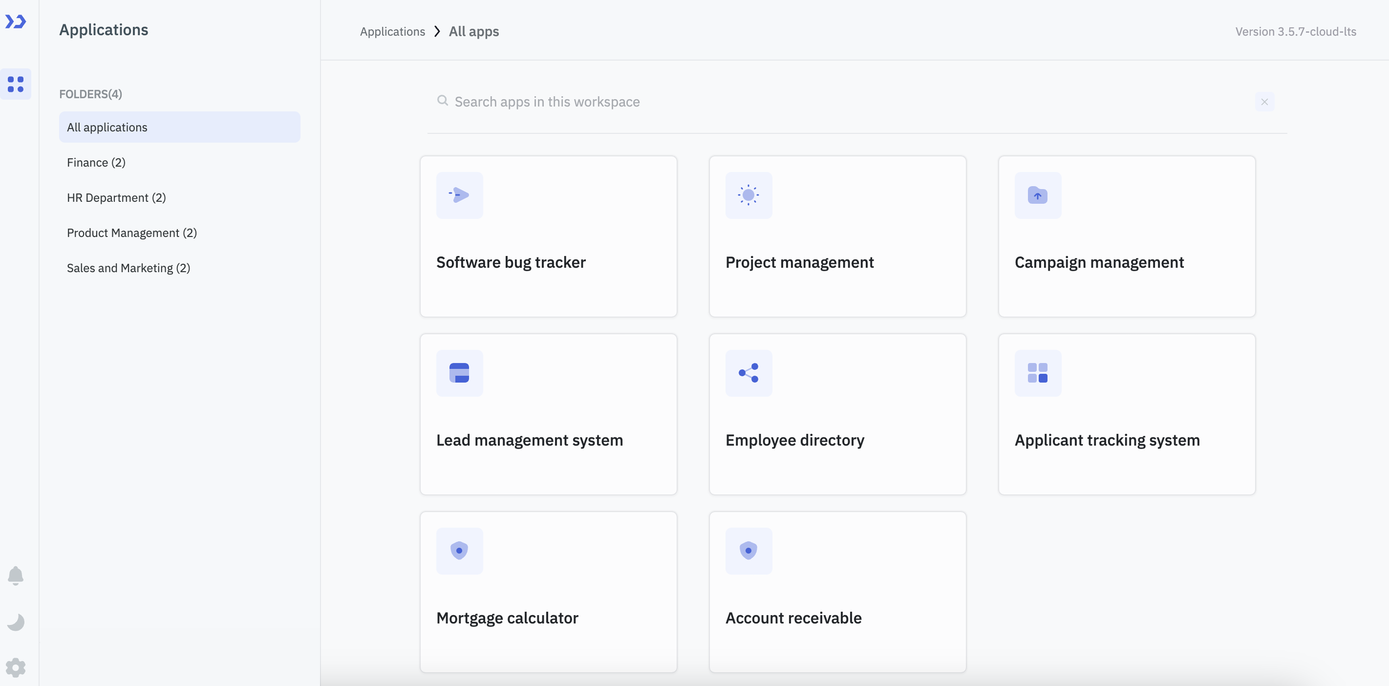 Access Application via Dashboard