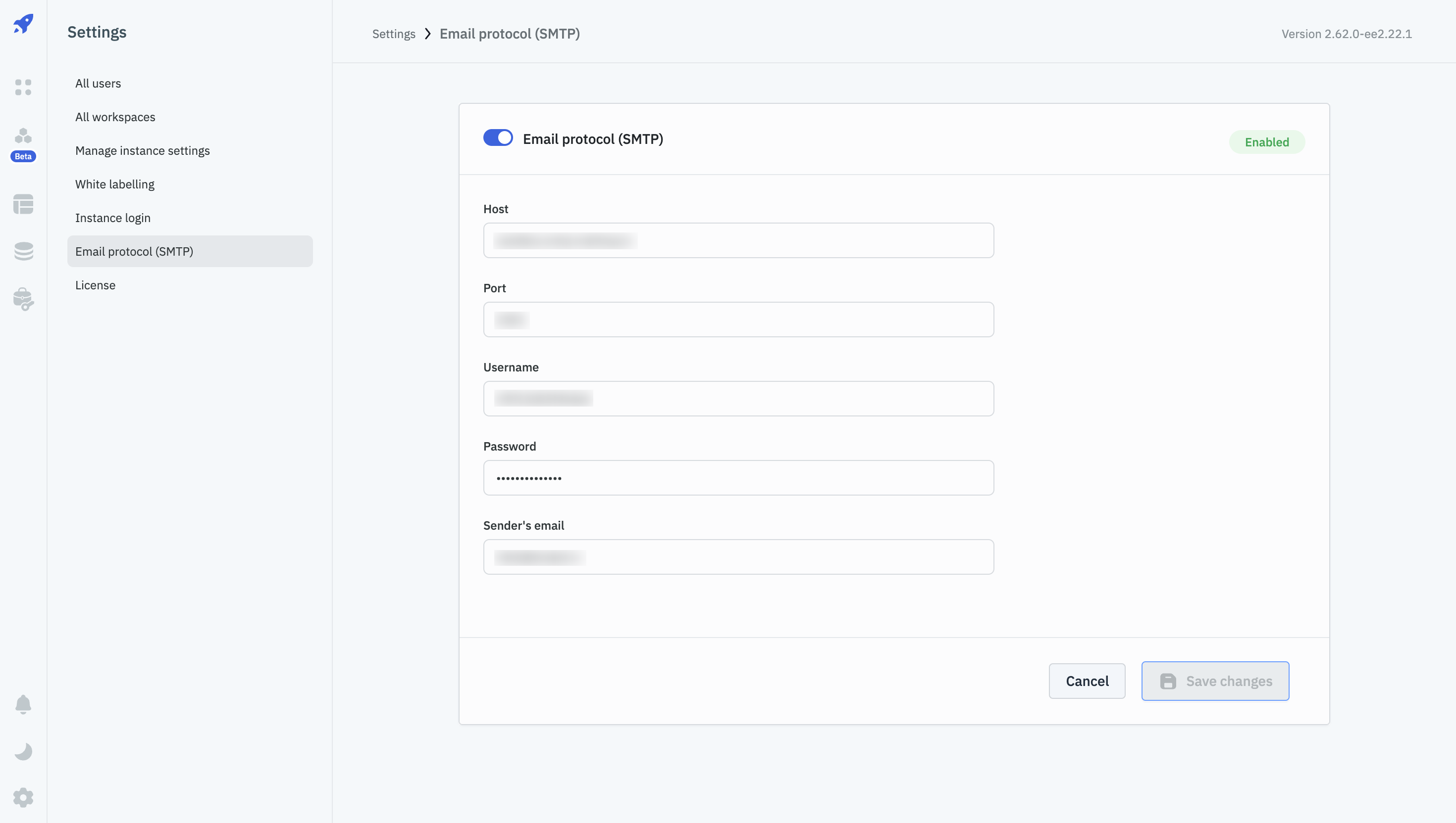 SMTP Configuration