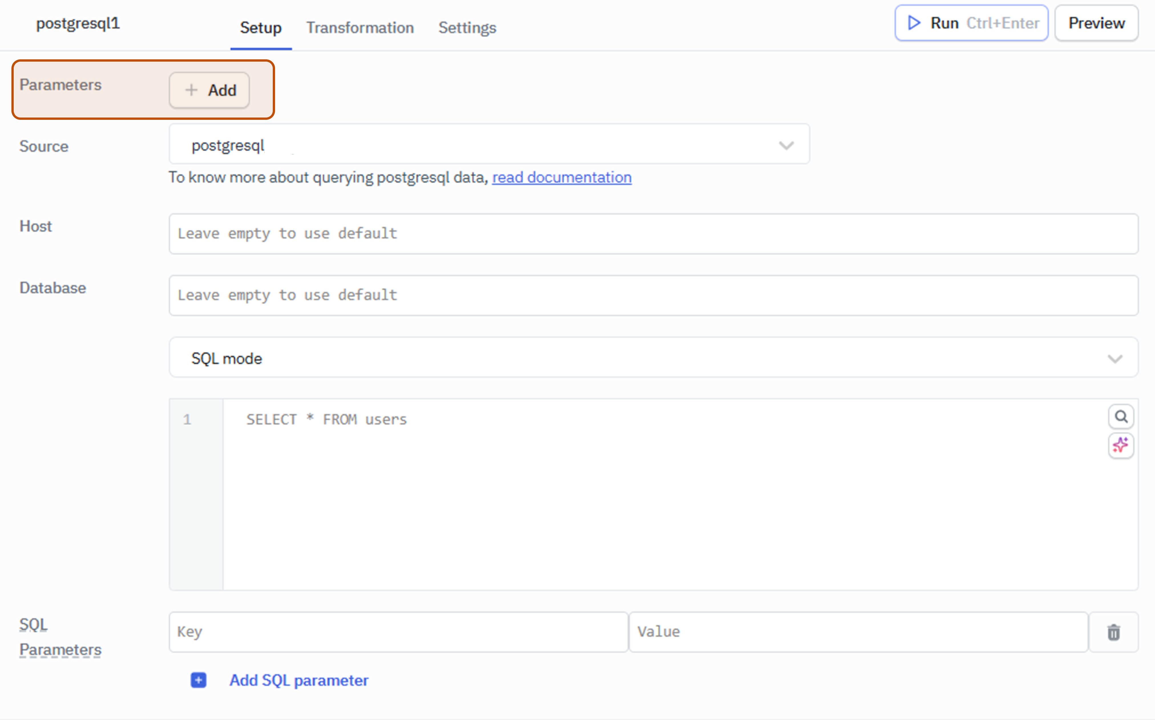 How to: use custom parameters