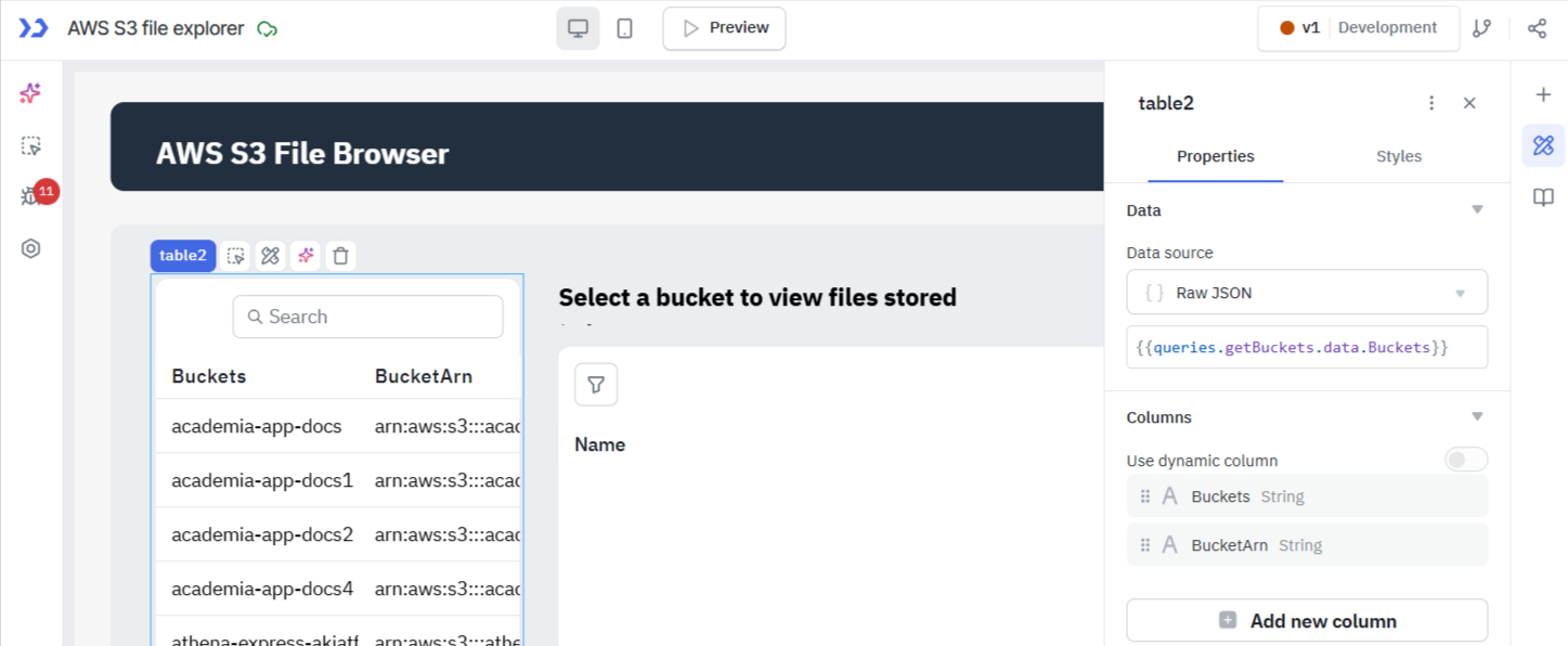 Use S3 pre-signed URL to upload documents: loading buckets
