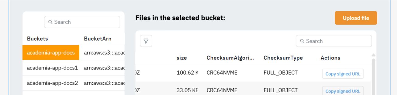 S3 access signed URL