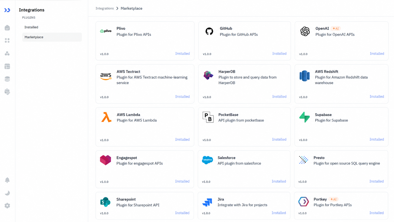 List of All Marketplace Plugins