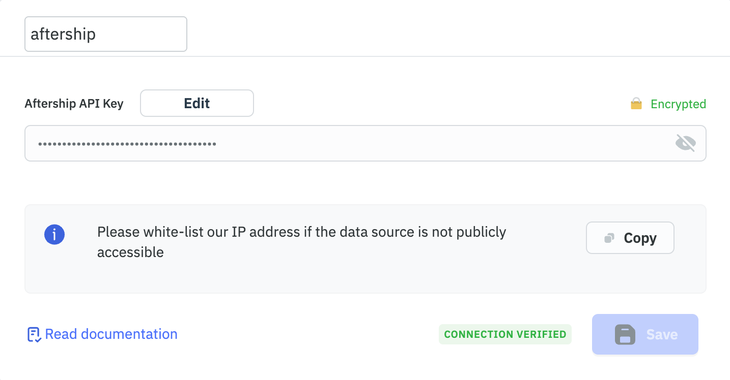 Aftership Configuration