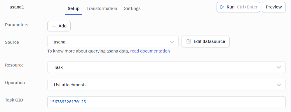 Asana List attach ops