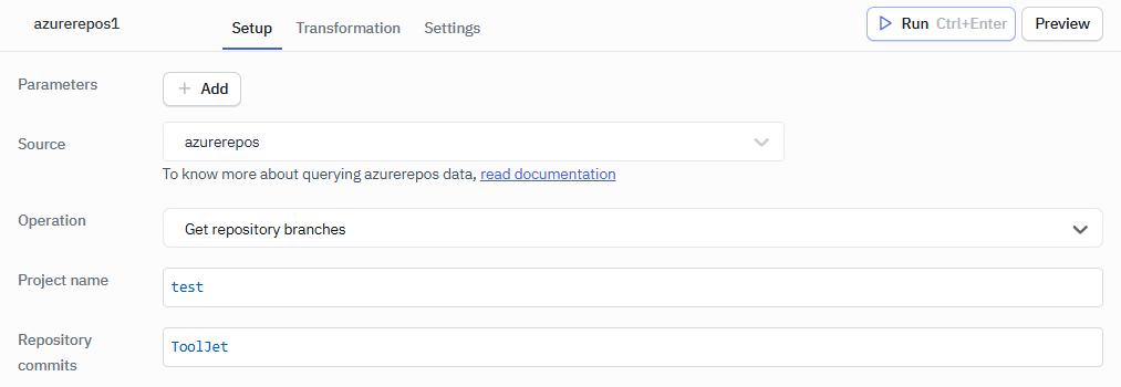 get repository branches