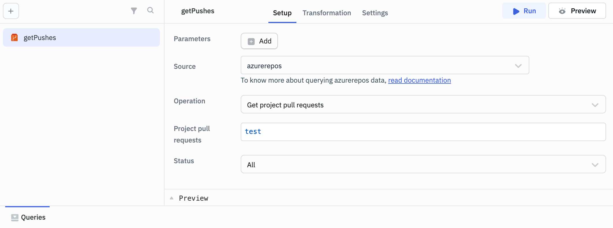 get project pull requests