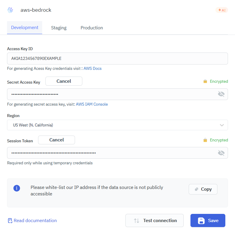 AWS Bedrock Connection
