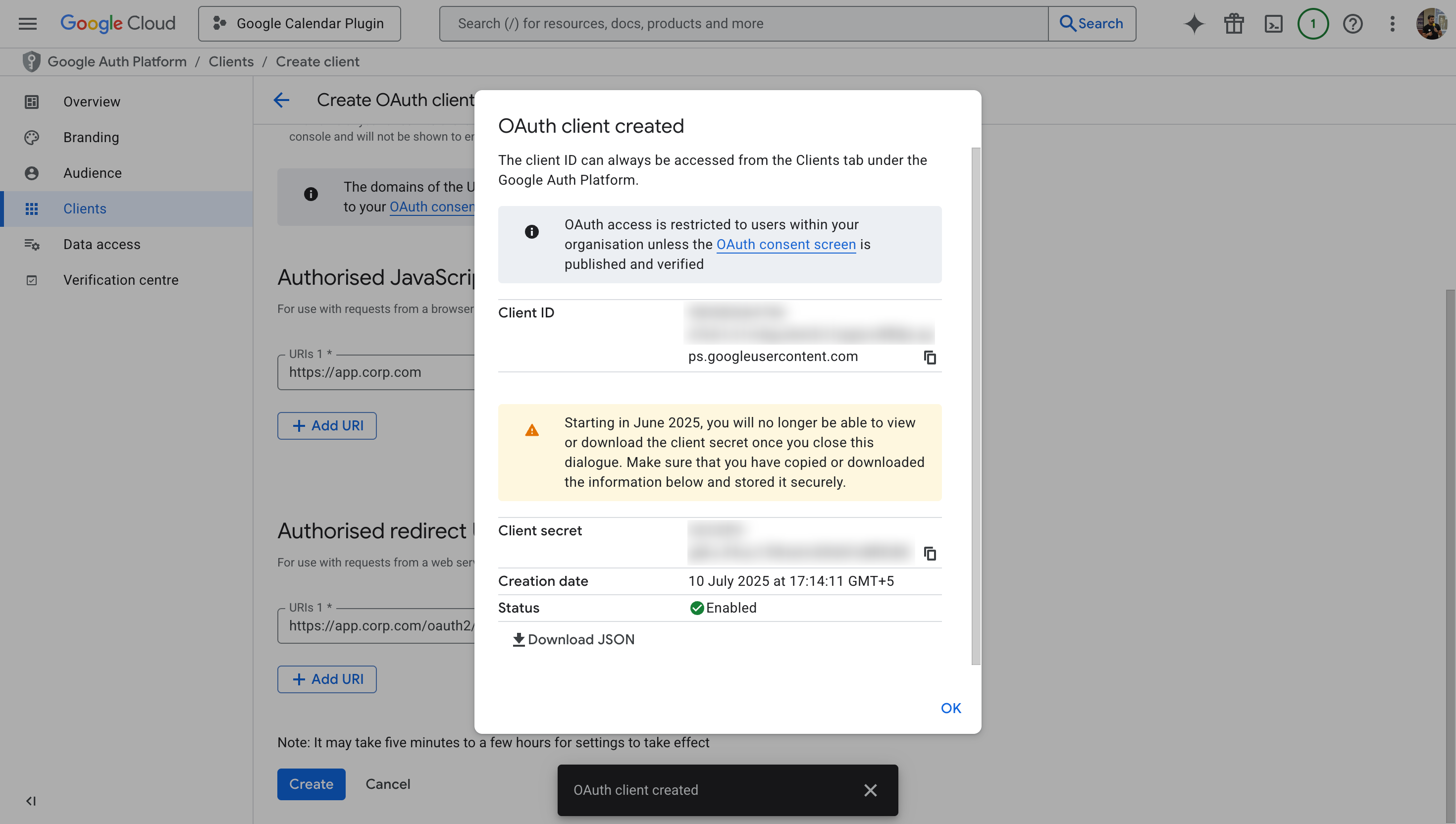 General Settings: SSO