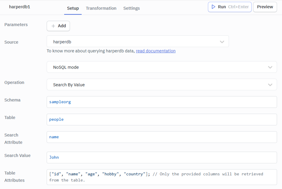 Marketplace: HarperDB