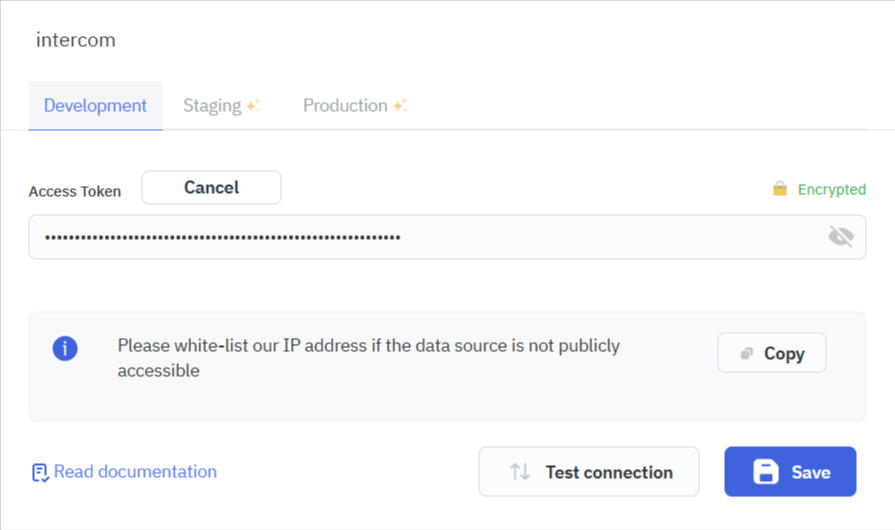 Marketplace: Intercom Connection