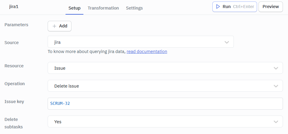 Jira Delete Issue