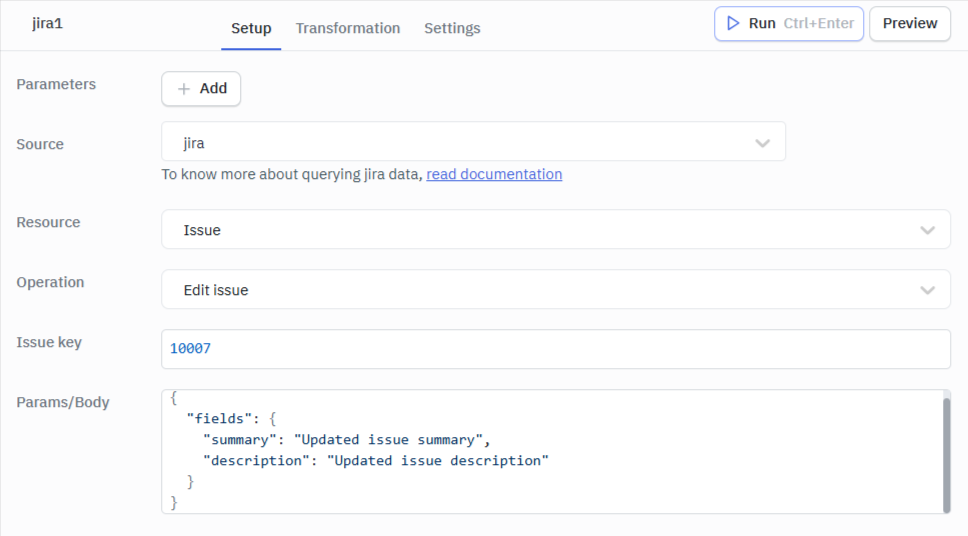 Jira Edit Issue