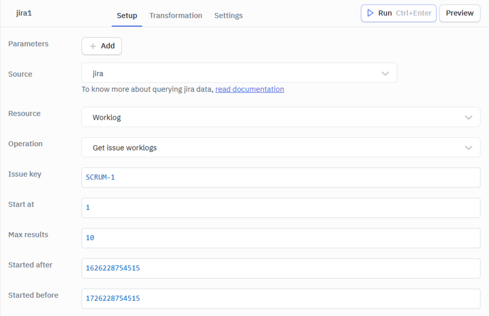 Jira Get Issue Worklogs