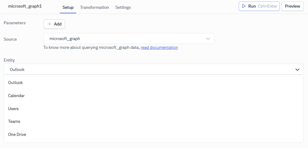 Microsoft Graph supoorted entities