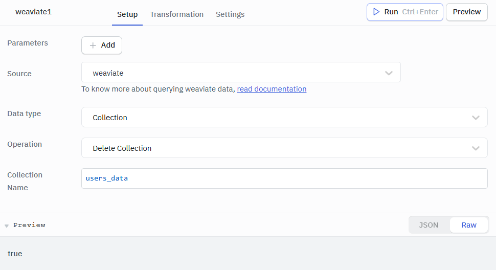 Weaviate delete collection