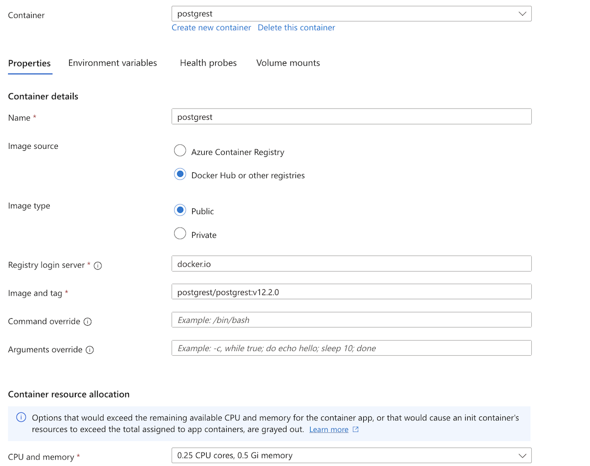 Deploying ToolJet on Azure container apps