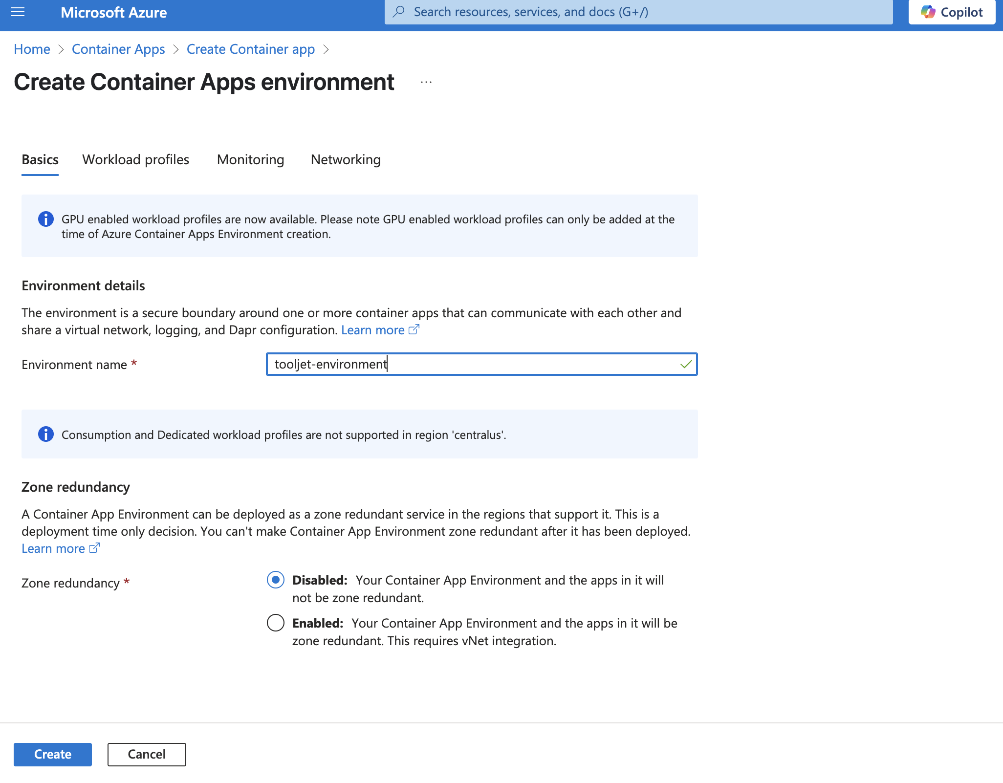 Deploying ToolJet on Azure container apps