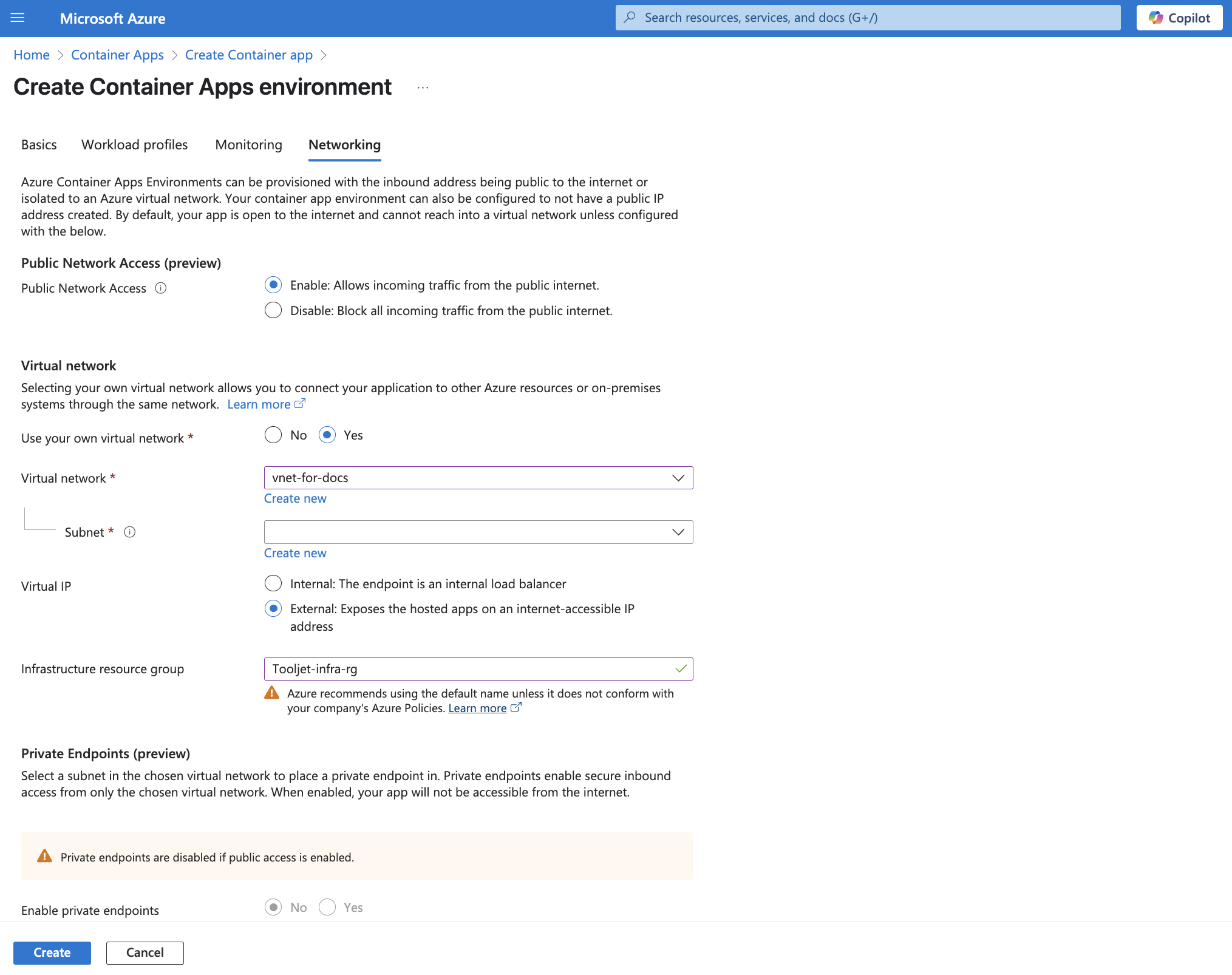 Deploying ToolJet on Azure container apps