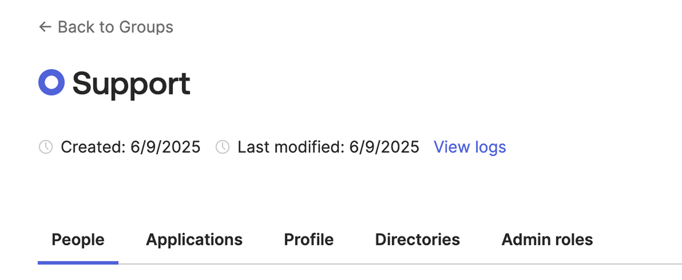 SAML Group Sync Config