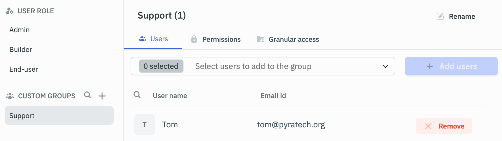 SAML Group Sync Config
