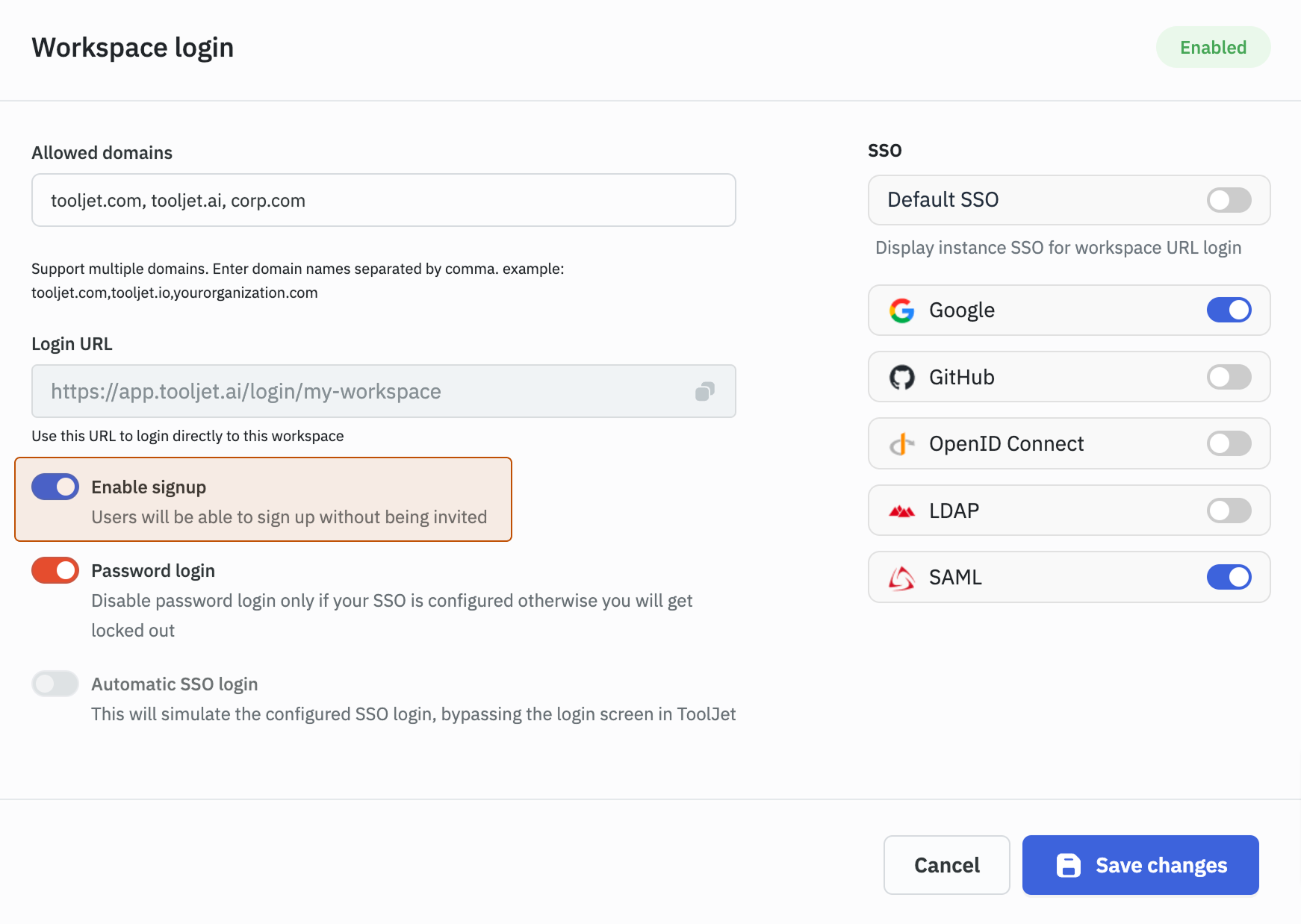Workspace Level Permissions