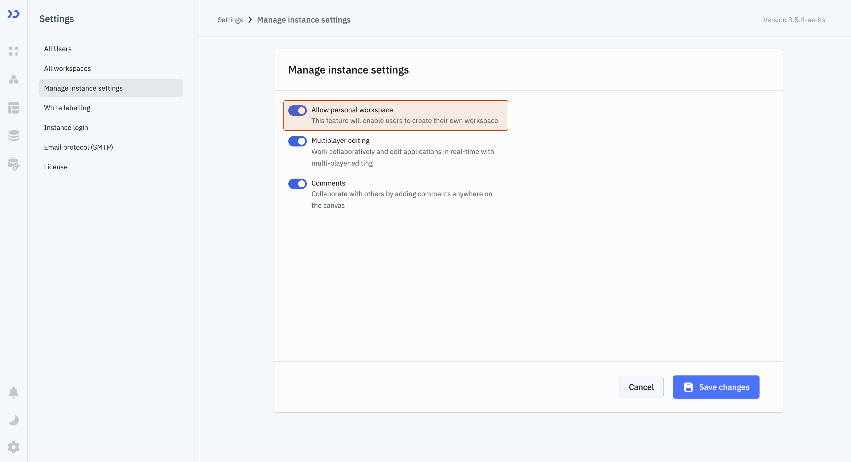 Workspace Level Permissions