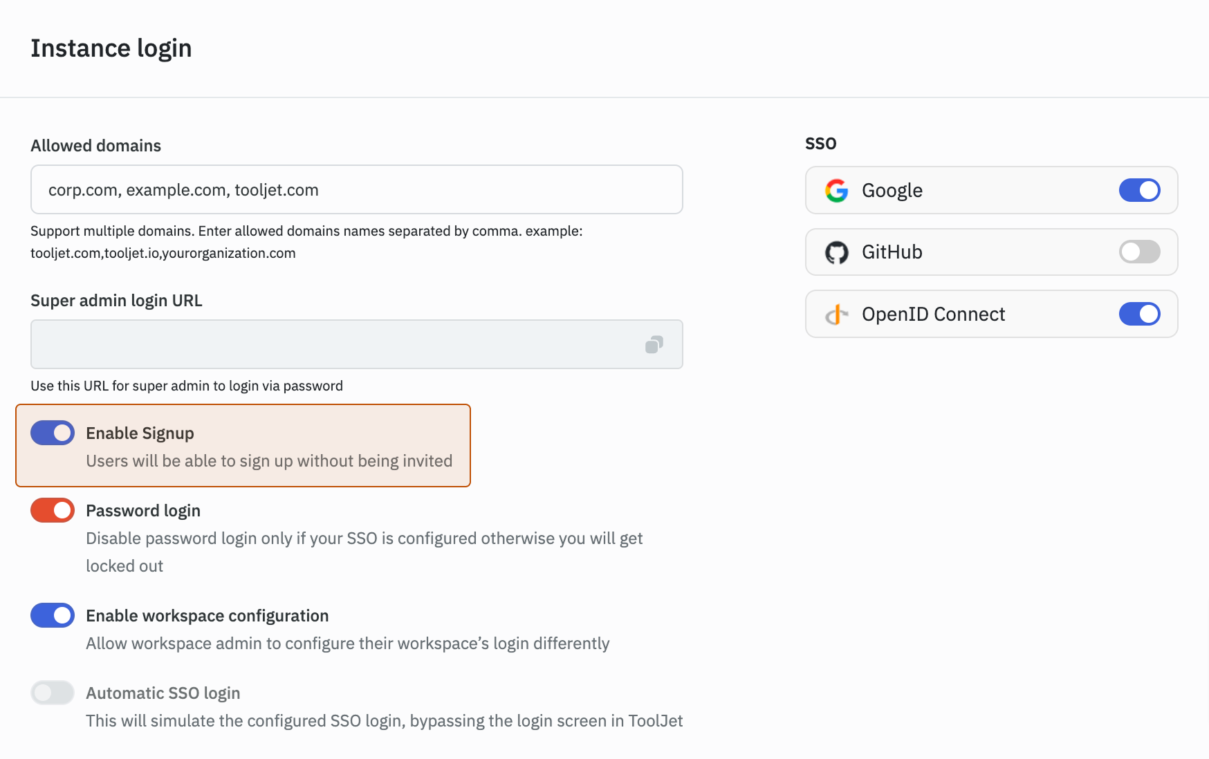 Workspace Level Permissions