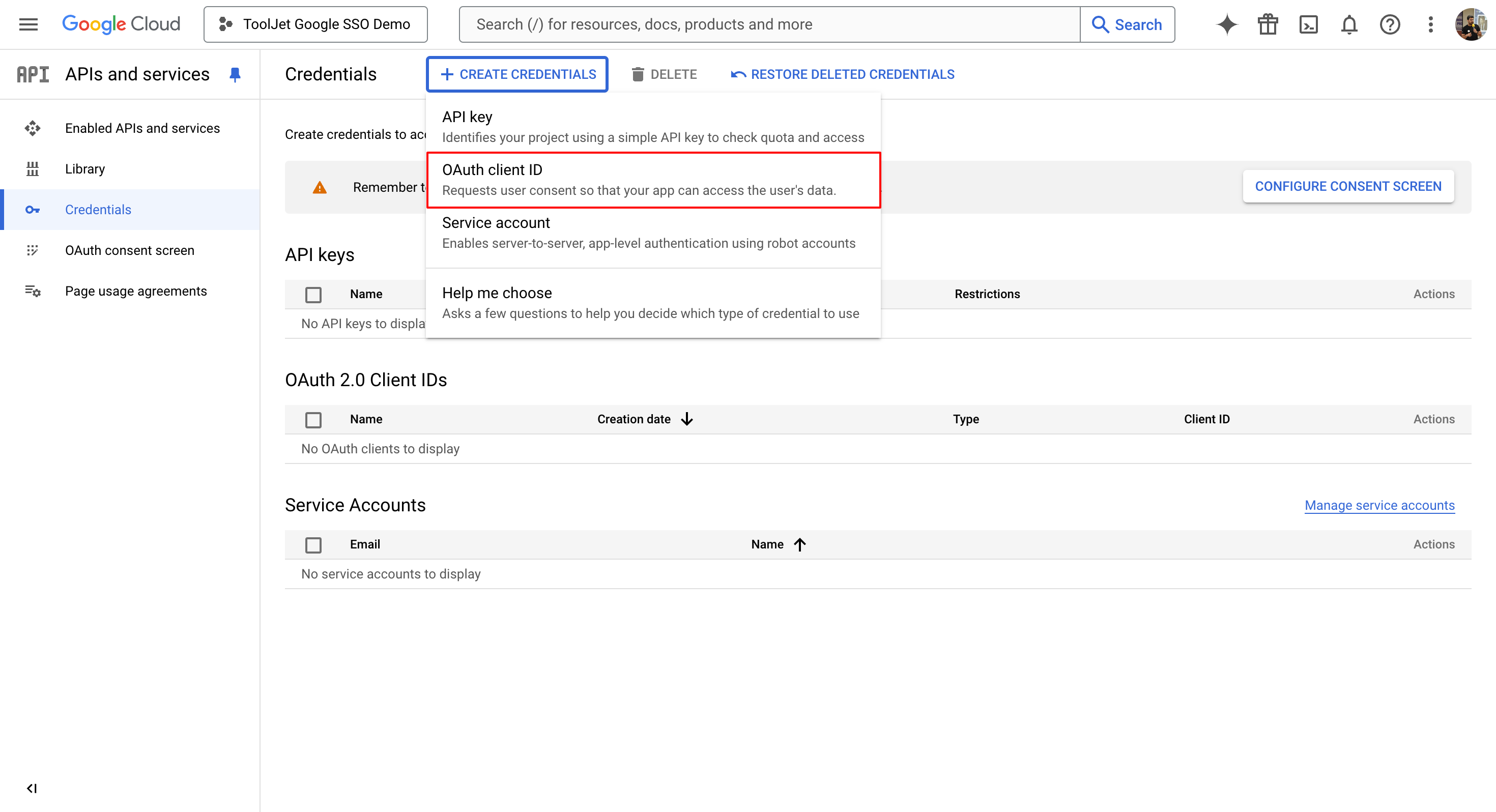 General Settings: SSO
