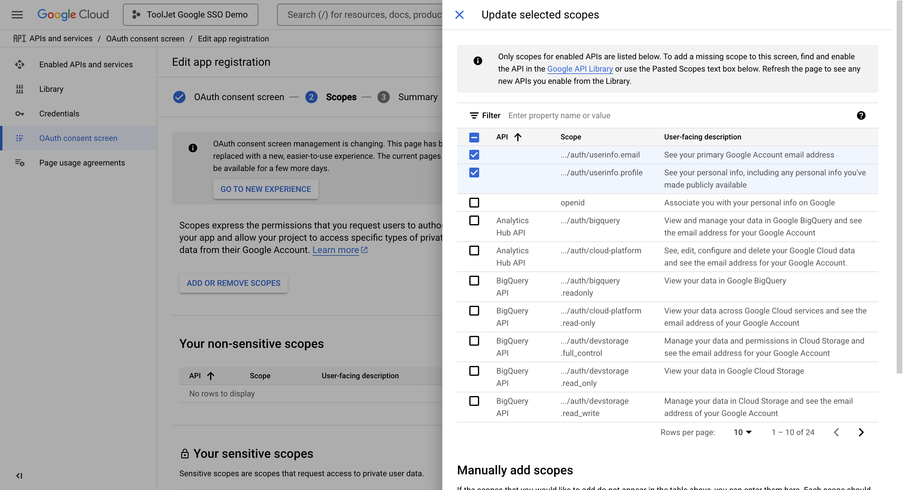 General Settings: SSO