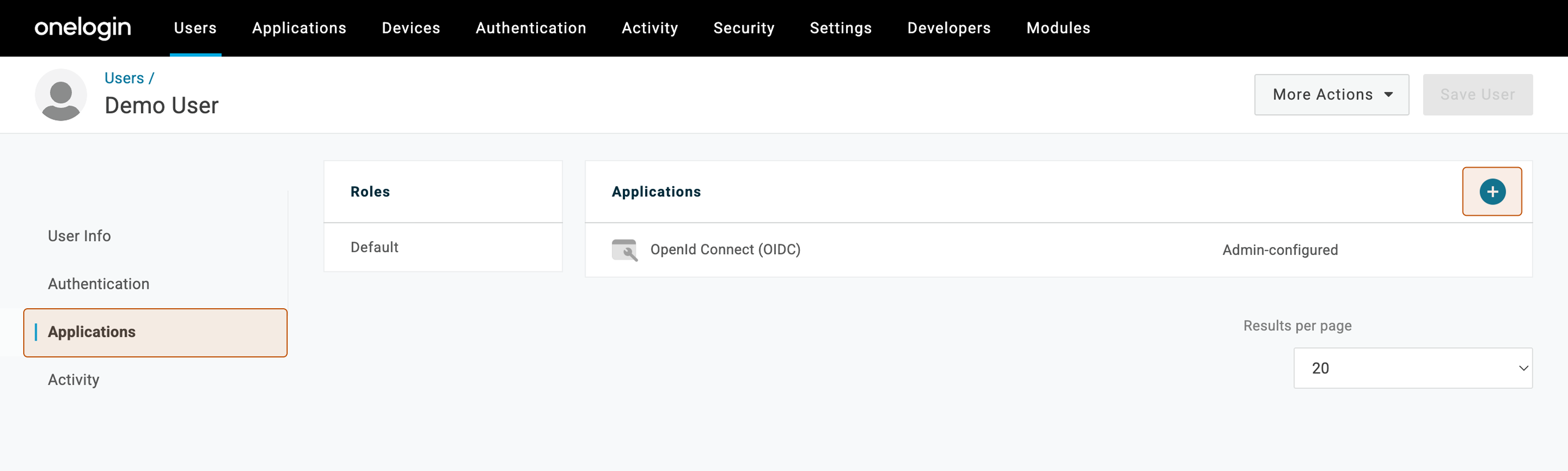 OneLogin: Assign Application to User