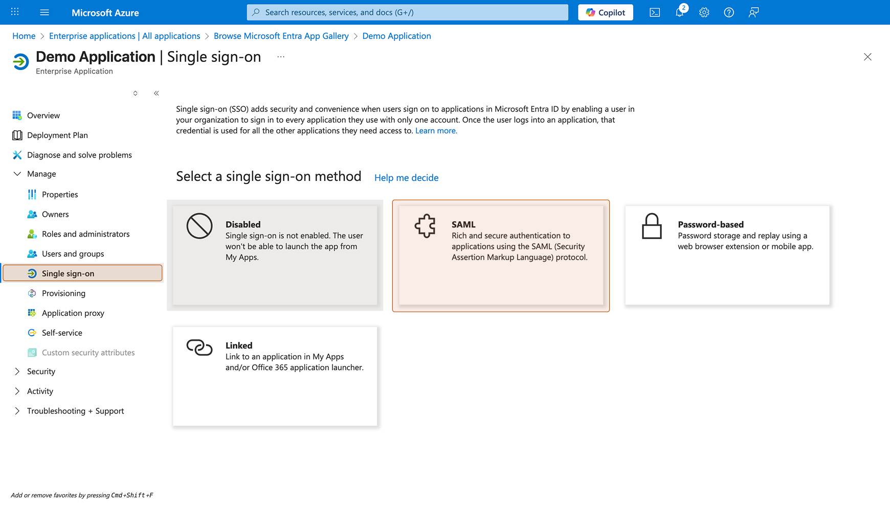Entra ID: Create Application