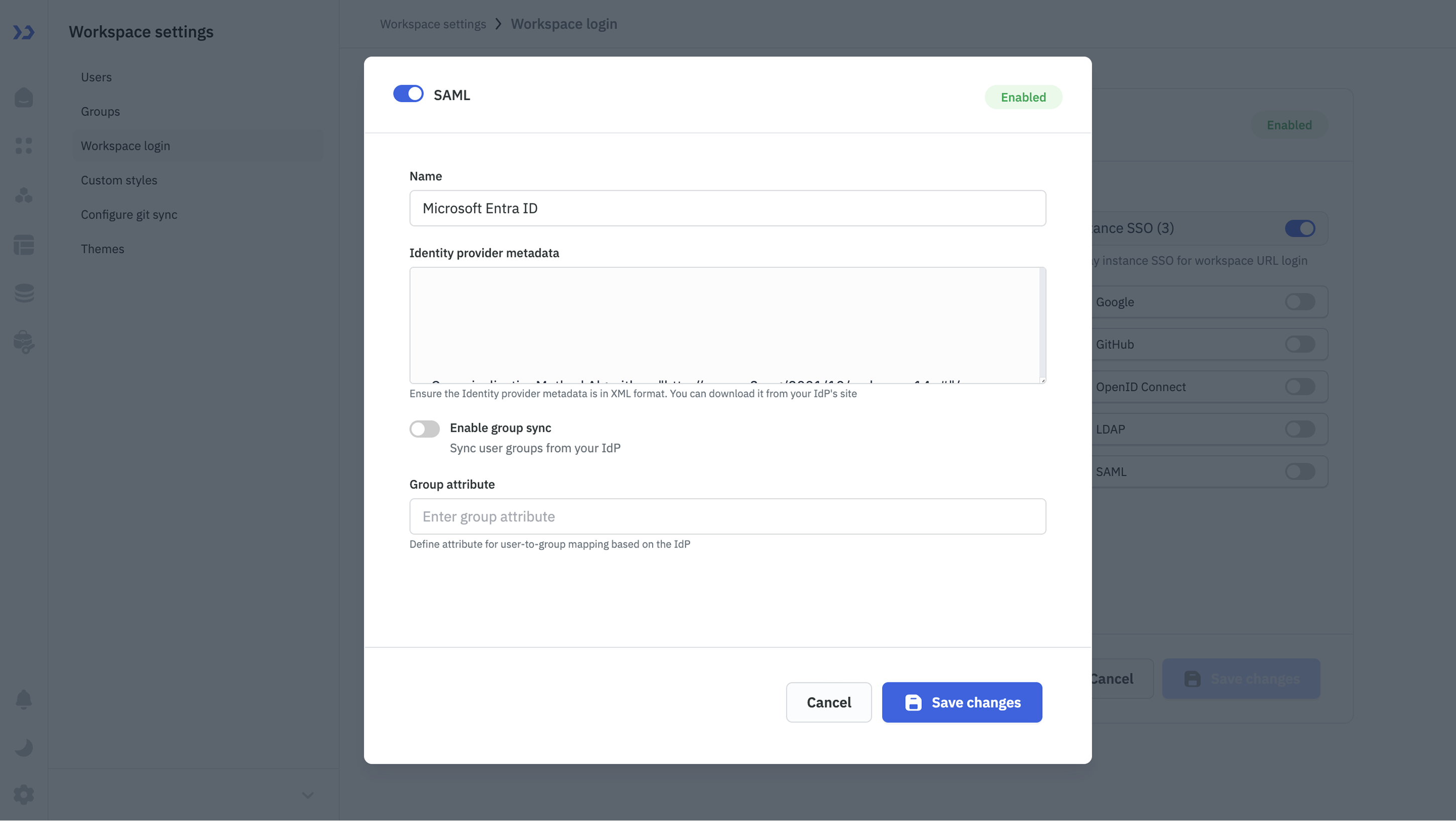 Entra ID: ToolJet SAML Configuration
