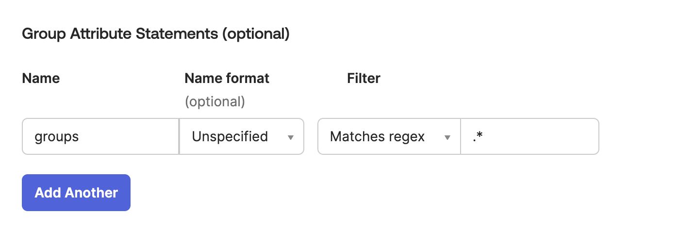 Okta Configure SAML ATTRIBUTE STATEMENTS